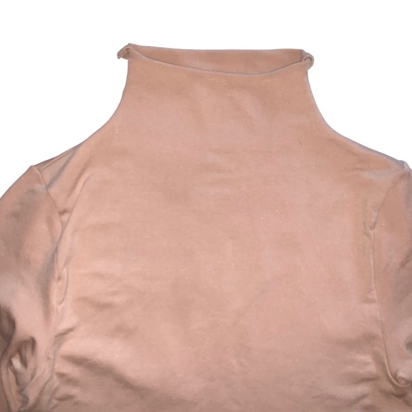 SKIMS Essential Mock Neck Long Sleeve Bodysuit Sienna Tan - Picture 5 of 11